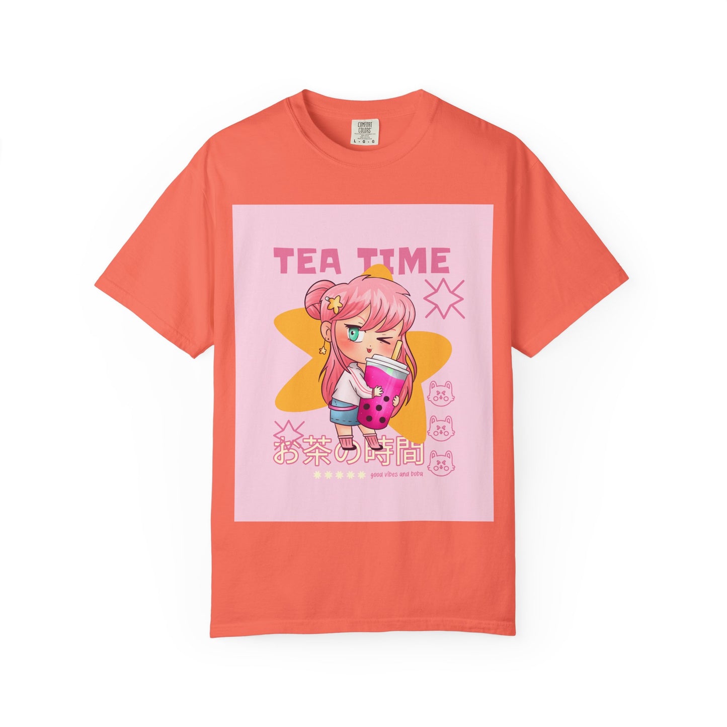 BobbaTea Time Cute Kawaii Anime Girl T-Shirt