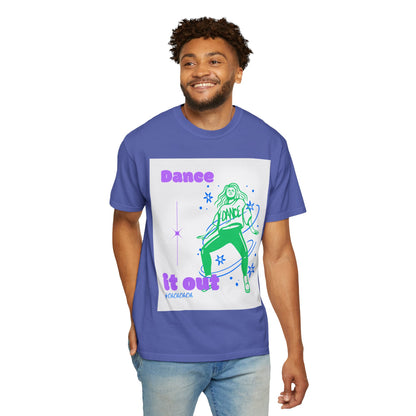 Dance It Out T-Shirt — Retro Neon Dance Graphic Tee