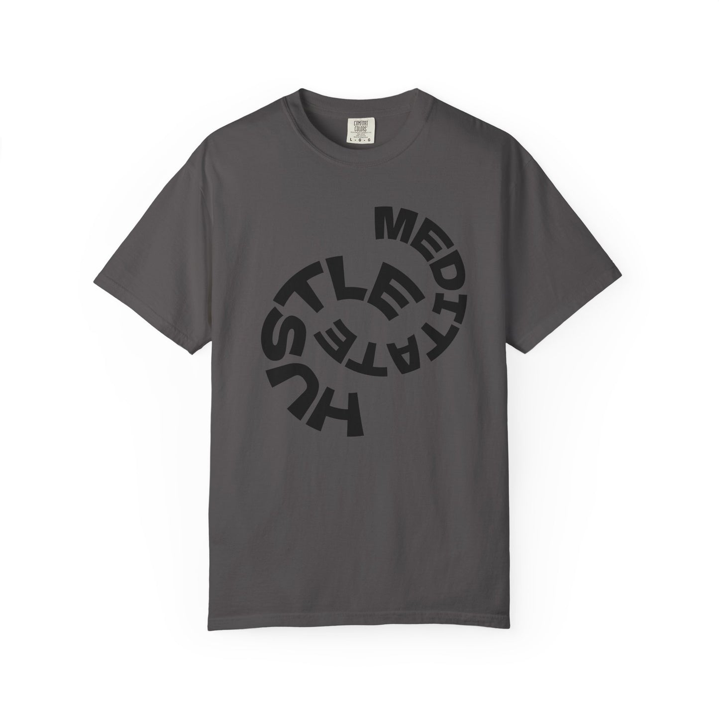 Unisex Garment-Dyed T-Shirt with Inspirational 'Hustle, Meditate,' Design - Perfect for Relaxed Days, Gift for Mindful Souls, [...]