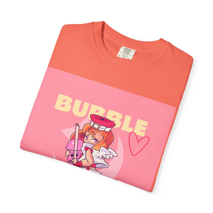 Bubble Tea Girl Anime T-Shirt — Kawaii Pink Graphic Tee