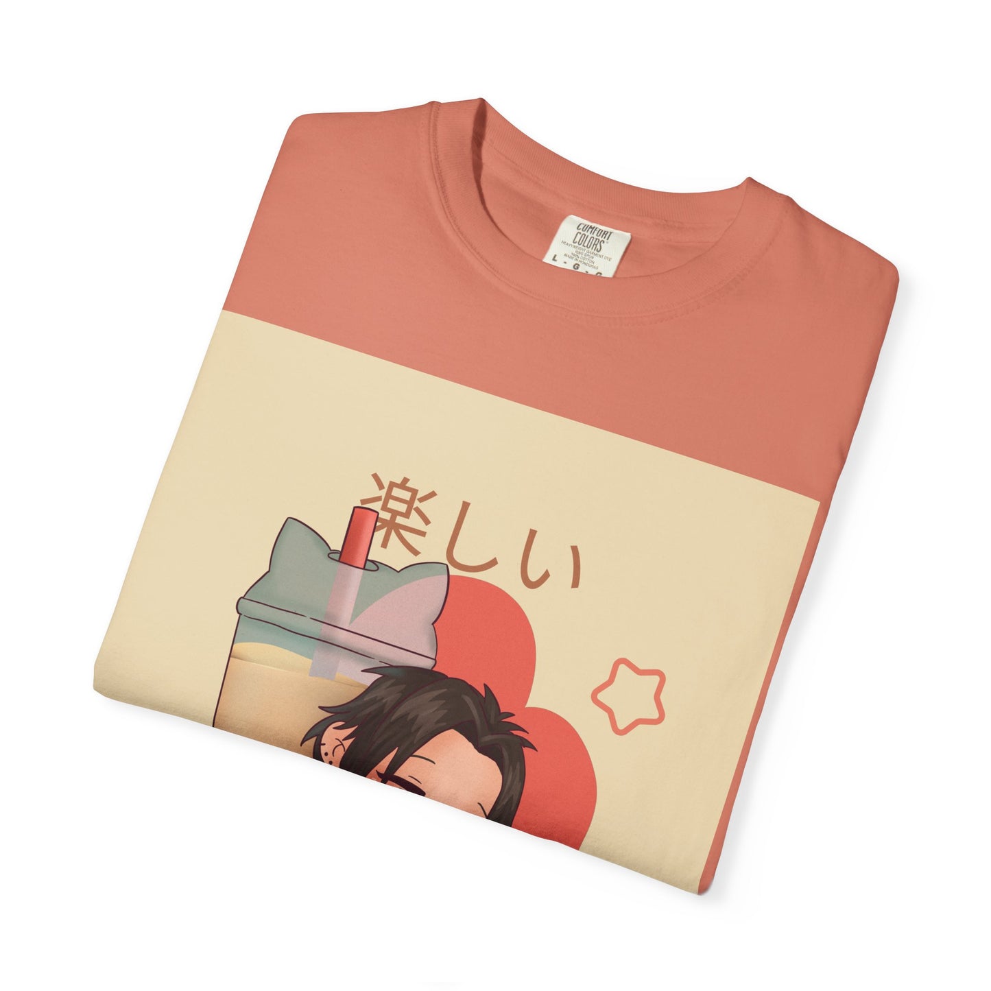 Boba Lover Anime Tee — Kawaii Bubble Tea Shirt with Japanese Text