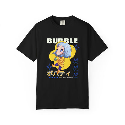 Boba Tea Anime Girl T‑Shirt — Cute Kawaii Graphic Tee with Japanese Text