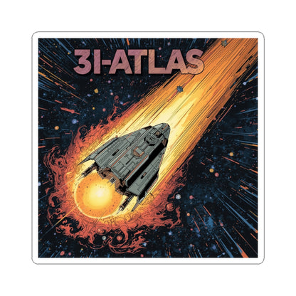 31-ATLAS Retro Sci‑Fi Kiss-Cut Sticker