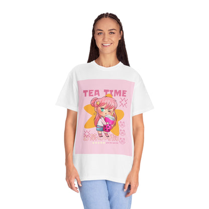 BobbaTea Time Cute Kawaii Anime Girl T-Shirt