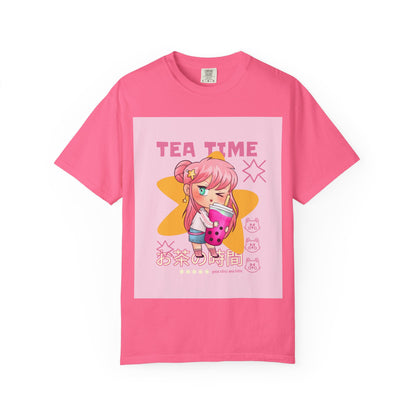 BobbaTea Time Cute Kawaii Anime Girl T-Shirt