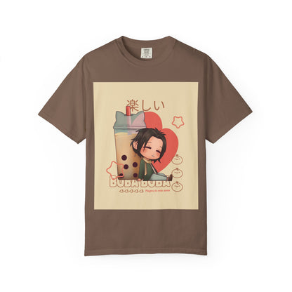 Boba Lover Anime Tee — Kawaii Bubble Tea Shirt with Japanese Text