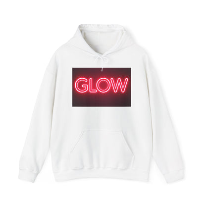 Neon Glow Hoodie — Pink Neon Sign Graphic Sweatshirt