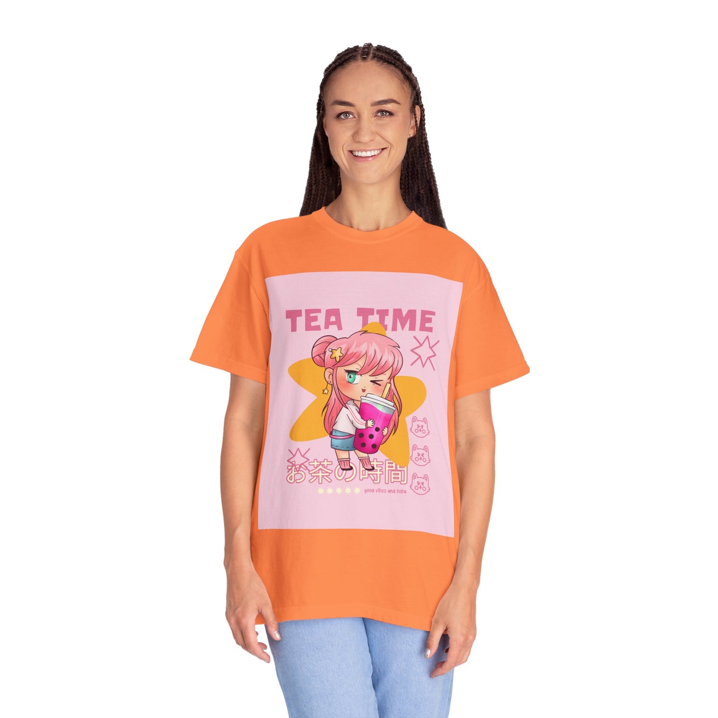 BobbaTea Time Cute Kawaii Anime Girl T-Shirt