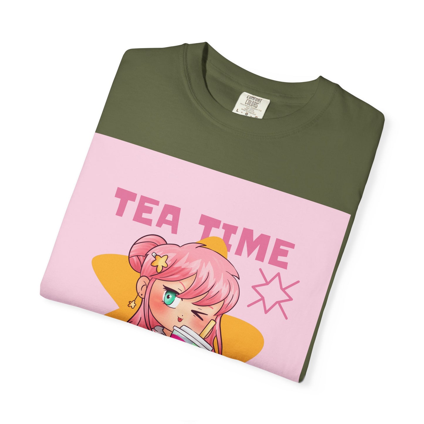 BobbaTea Time Cute Kawaii Anime Girl T-Shirt