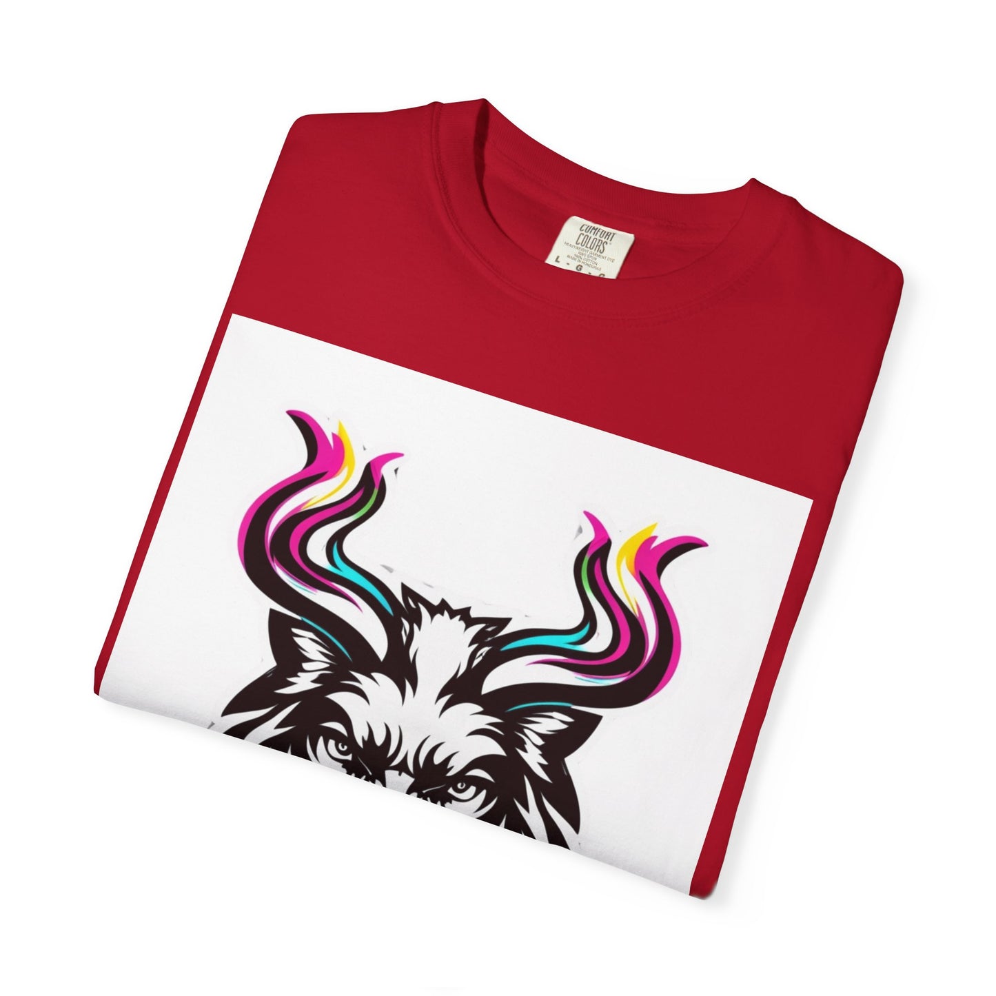 Colorful Graphic Tee with Animal Design, Unisex Garment-Dyed T-Shirt, Casual Wear, Gift for Animal Lovers, Summer Fashion