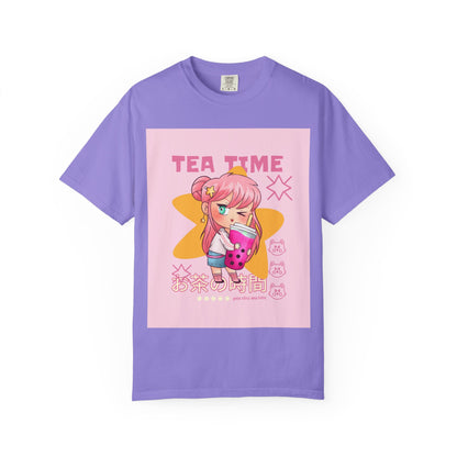 BobbaTea Time Cute Kawaii Anime Girl T-Shirt