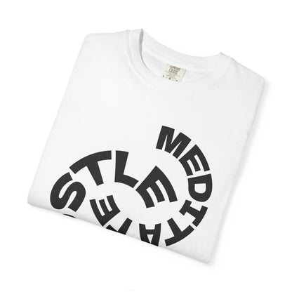 Unisex Garment-Dyed T-Shirt with Inspirational 'Hustle, Meditate,' Design - Perfect for Relaxed Days, Gift for Mindful Souls, [...]