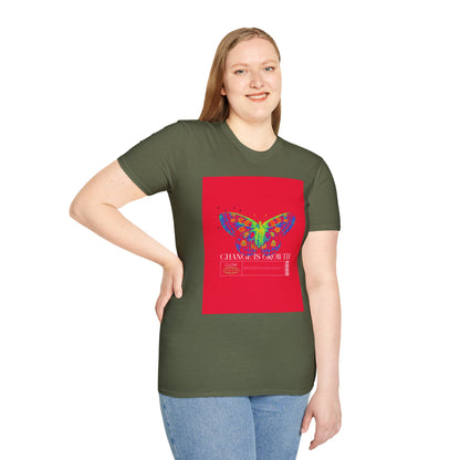 Butterfly Growth T-Shirt — Colorful 'Change Is Growth' Inspirational Tee