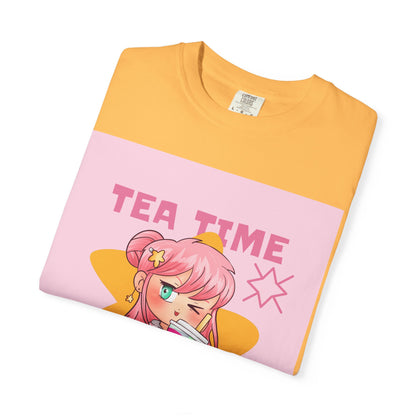 BobbaTea Time Cute Kawaii Anime Girl T-Shirt