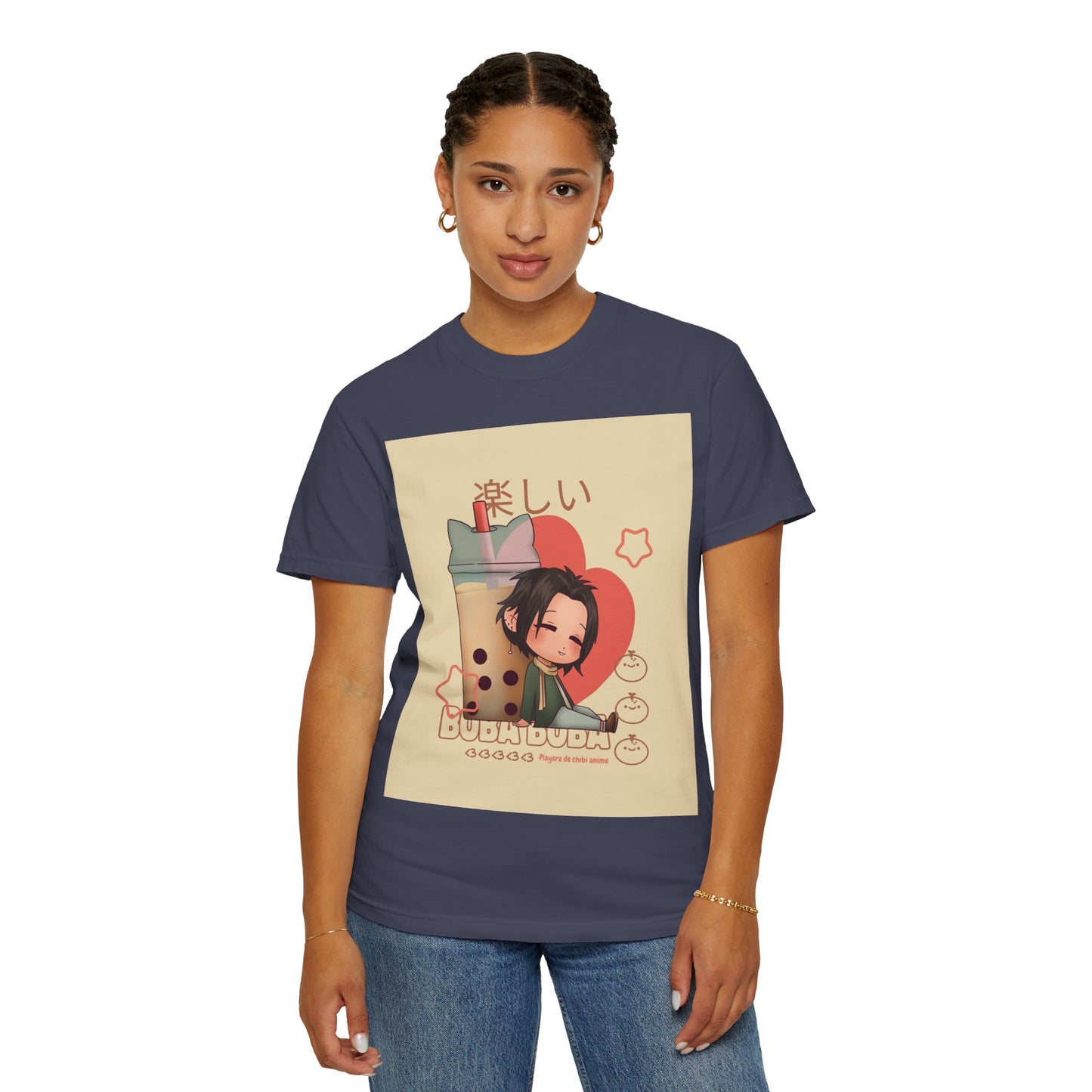 Boba Lover Anime Tee — Kawaii Bubble Tea Shirt with Japanese Text