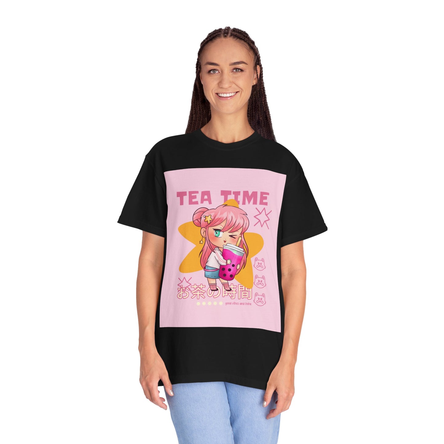 BobbaTea Time Cute Kawaii Anime Girl T-Shirt
