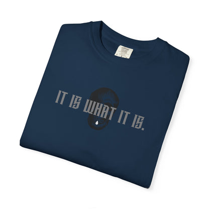 Skull Graphic T-Shirt — "It Is What It Is" Minimalist Tee