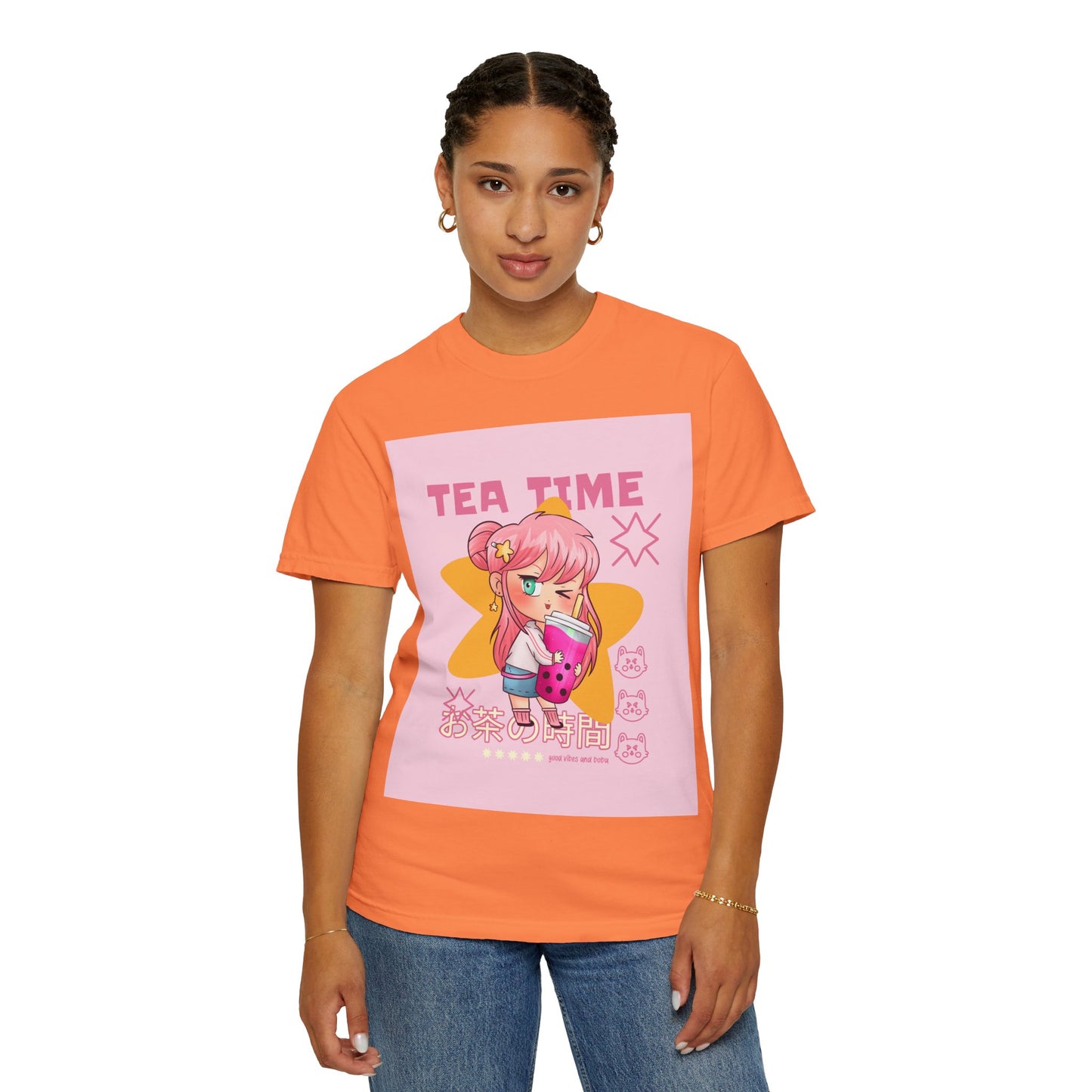 BobbaTea Time Cute Kawaii Anime Girl T-Shirt