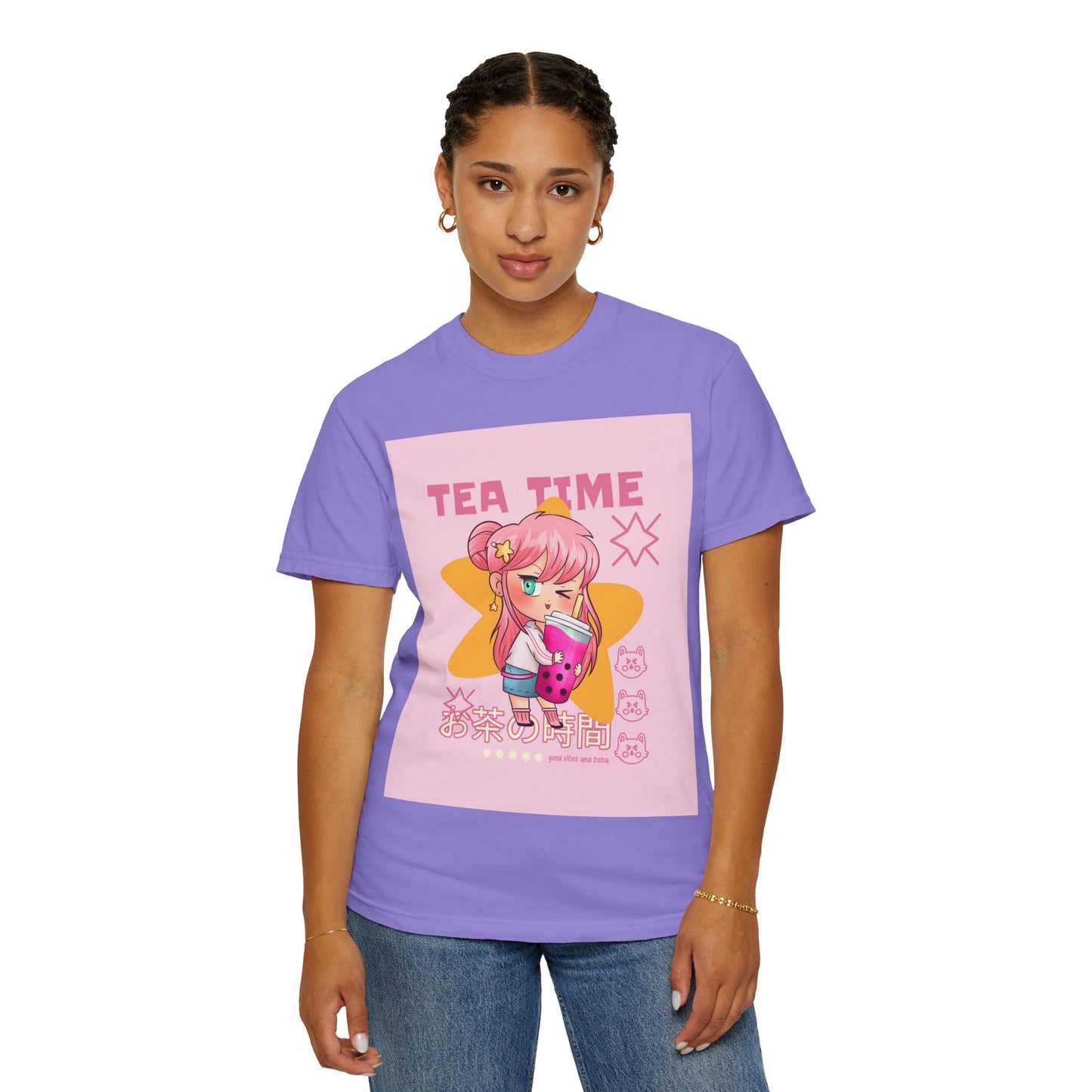 BobbaTea Time Cute Kawaii Anime Girl T-Shirt