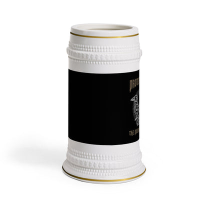 Viking Ceramic Beer Stein Mug — Vintage Crest Ale Glassware