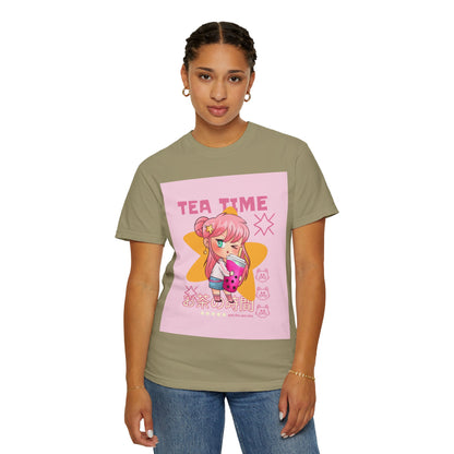 BobbaTea Time Cute Kawaii Anime Girl T-Shirt