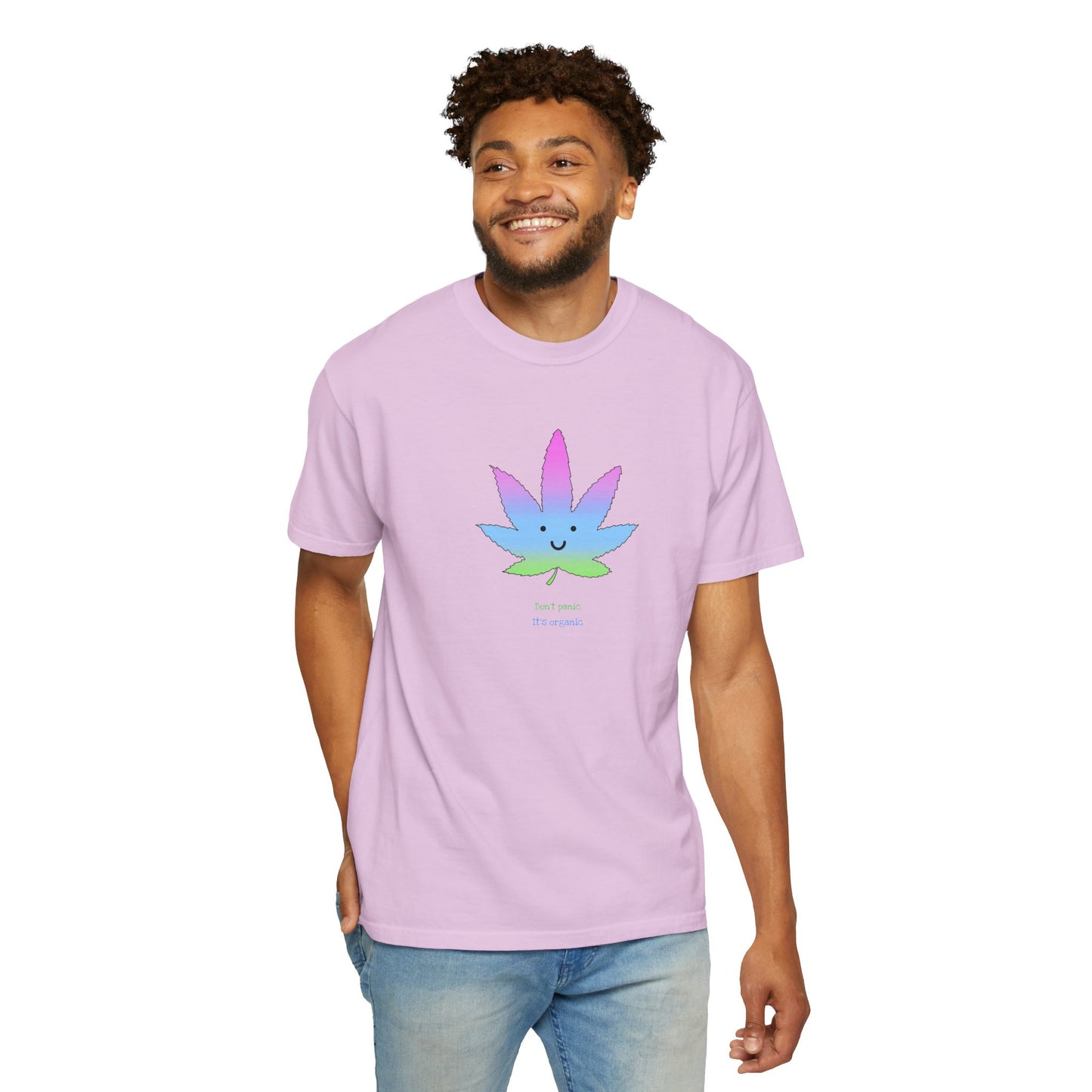 Happy Pastel Weed Leaf T-Shirt