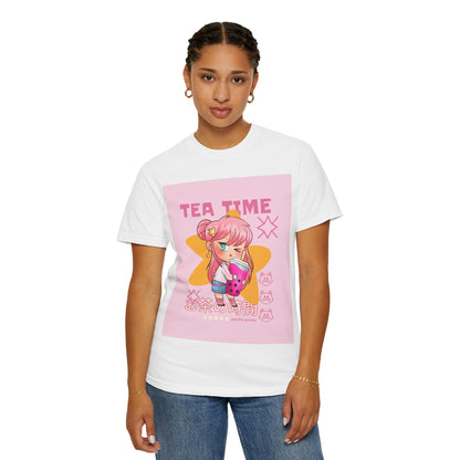 BobbaTea Time Cute Kawaii Anime Girl T-Shirt