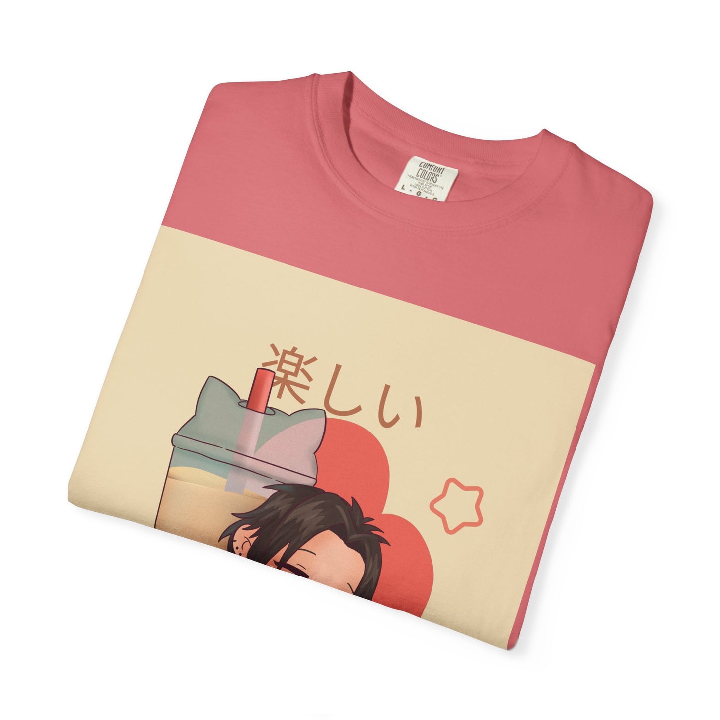 Boba Lover Anime Tee — Kawaii Bubble Tea Shirt with Japanese Text