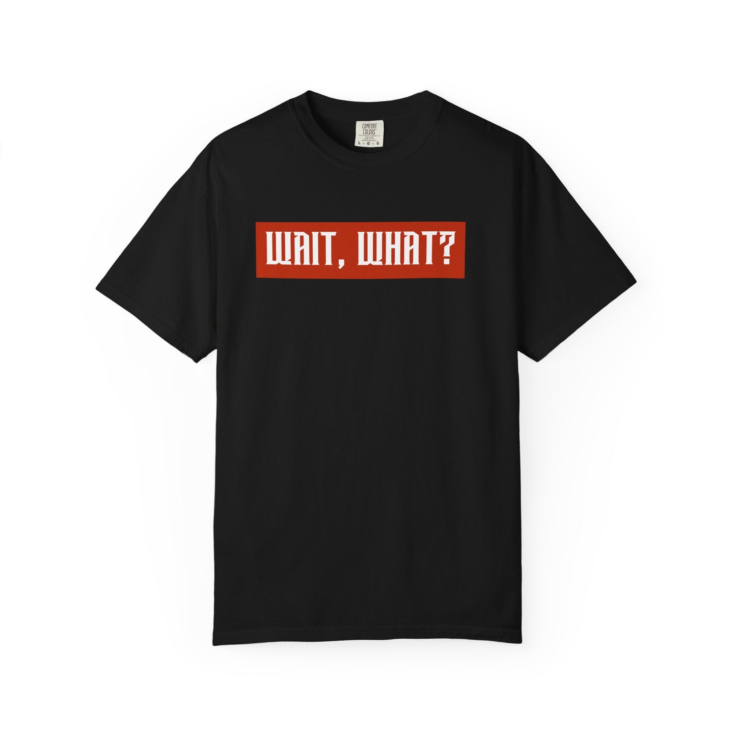 Wait, What? T-Shirt — Retro Red Box Graphic Tee