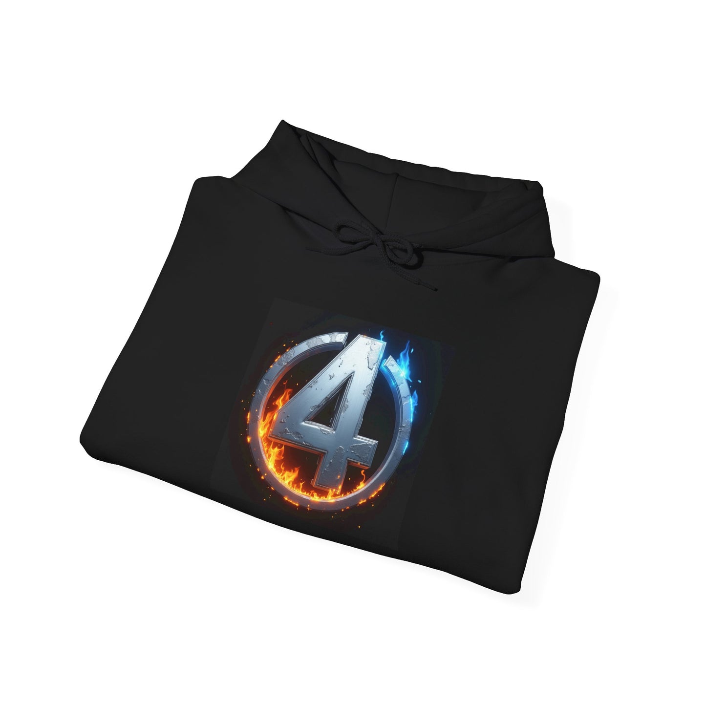 Unisex Fire and Ice Graphic Hoodie: Cozy Sweatshirt, Casual Wear, Perfect Gift for Gamers, Birthday, Fun, Halloween