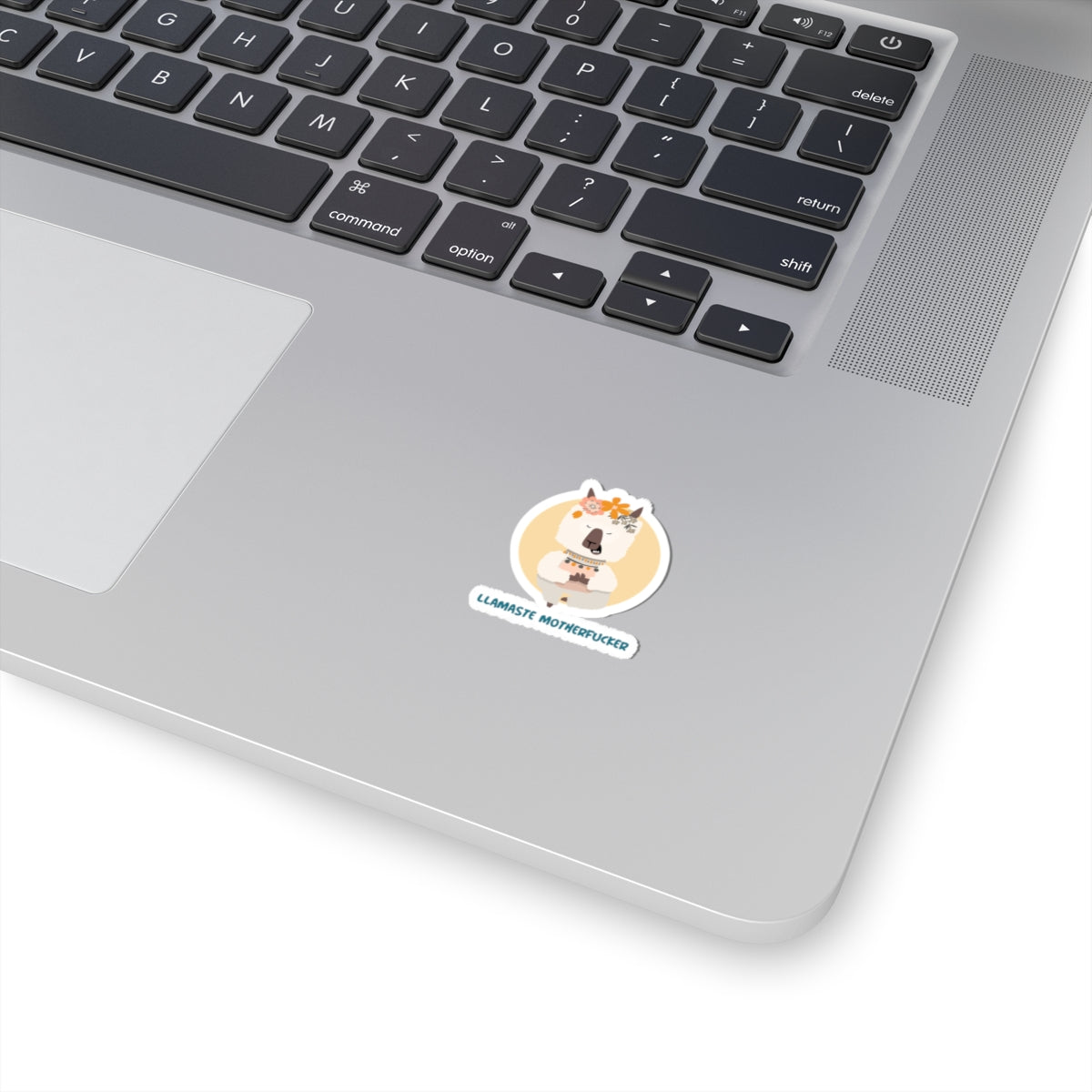 Llamaste Motherfucker Kiss-Cut Sticker — Cute Llama Yoga Design for Laptops & Water Bottles