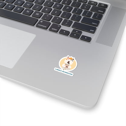 Llamaste Motherfucker Kiss-Cut Sticker — Cute Llama Yoga Design for Laptops & Water Bottles