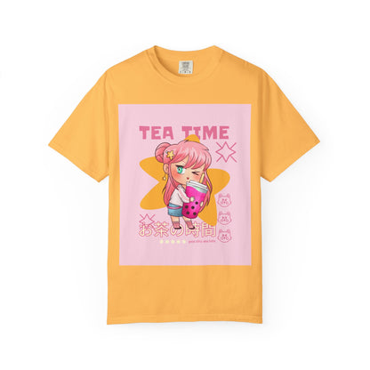 BobbaTea Time Cute Kawaii Anime Girl T-Shirt