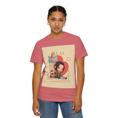 Boba Lover Anime Tee — Kawaii Bubble Tea Shirt with Japanese Text