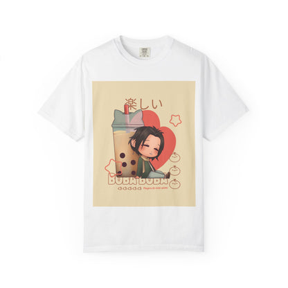 Boba Lover Anime Tee — Kawaii Bubble Tea Shirt with Japanese Text