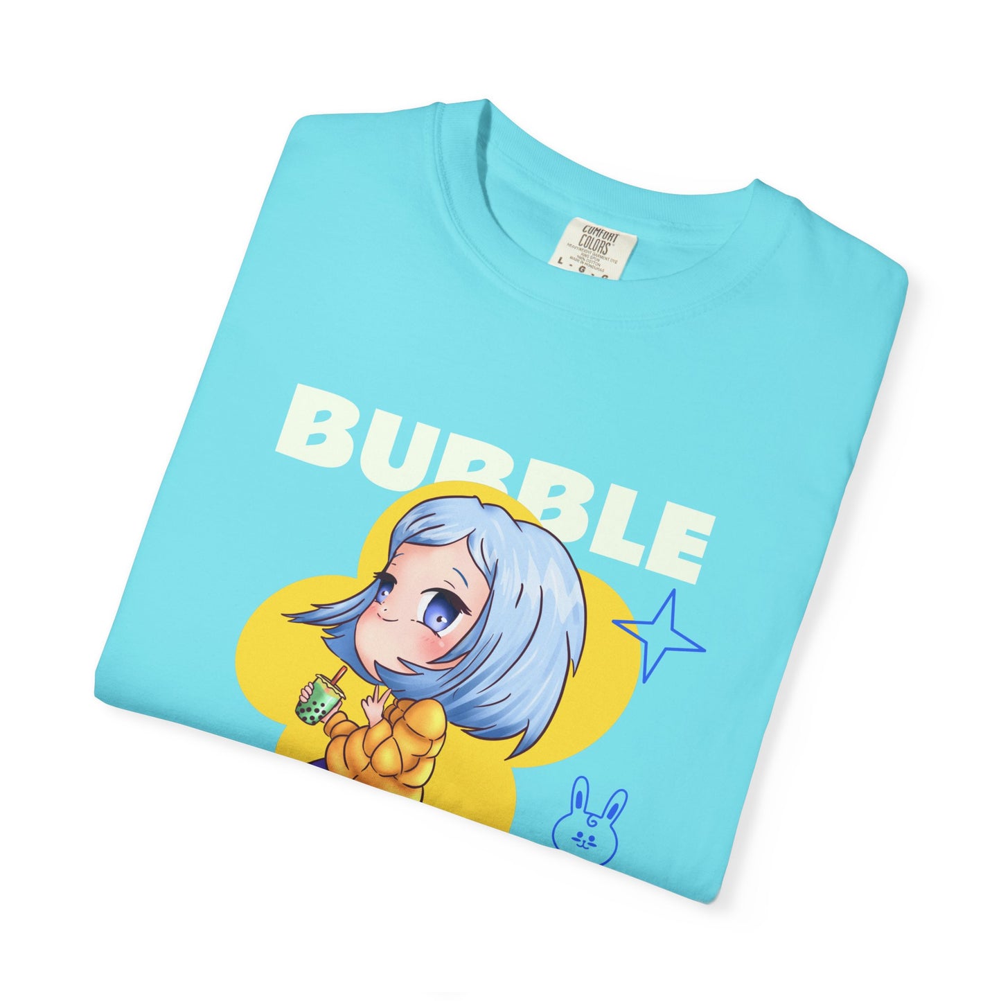 Boba Tea Anime Girl T‑Shirt — Cute Kawaii Graphic Tee with Japanese Text