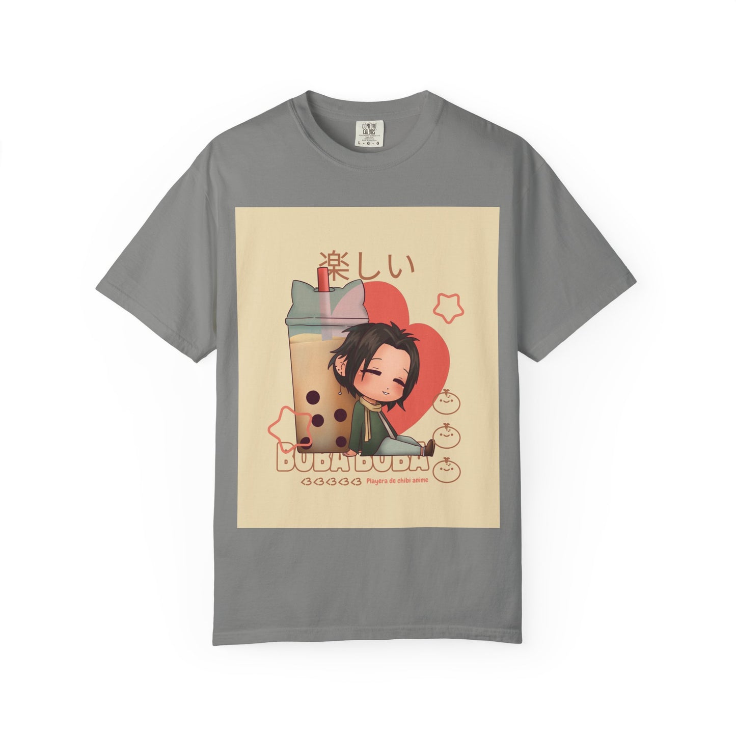 Boba Lover Anime Tee — Kawaii Bubble Tea Shirt with Japanese Text