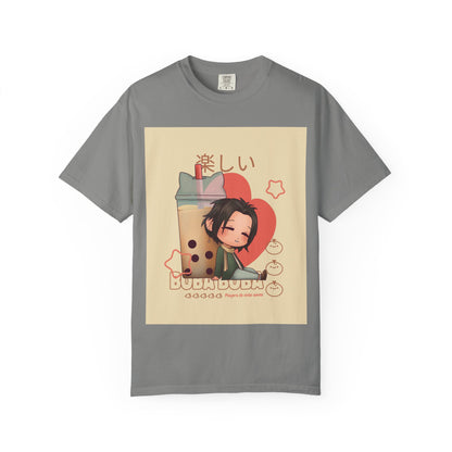 Boba Lover Anime Tee — Kawaii Bubble Tea Shirt with Japanese Text