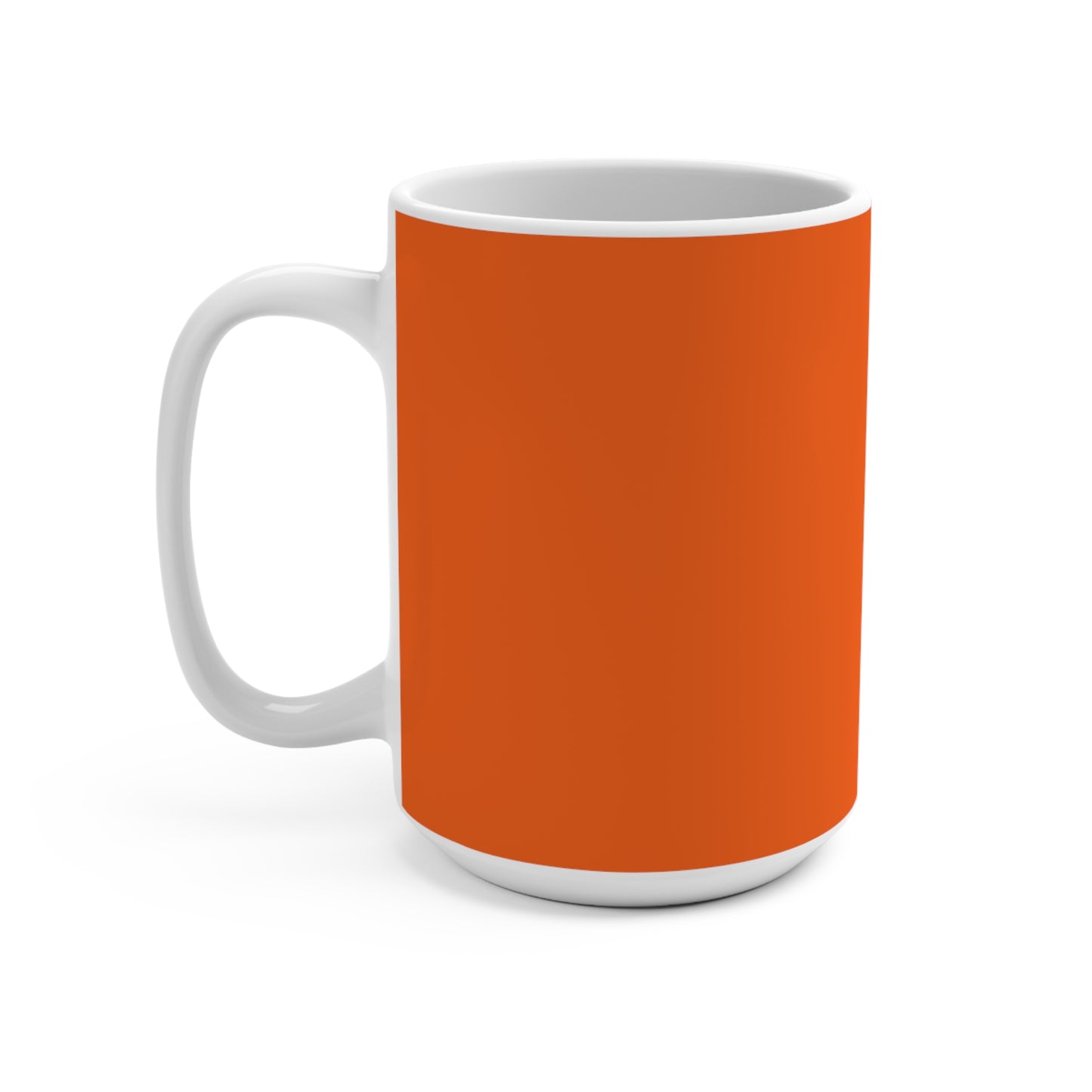 Live Life Like It's 4th and Goal Football Mug — 15oz Orange Motivational Coffee Cup