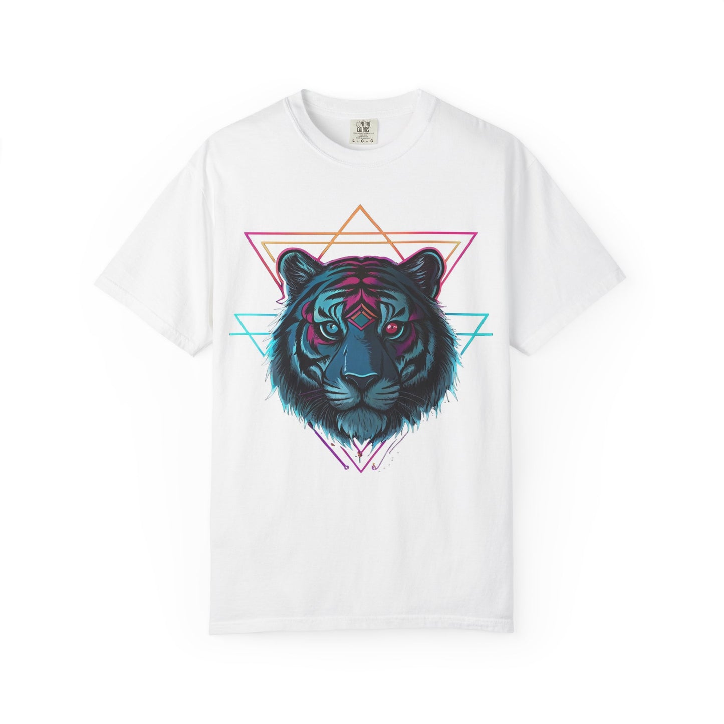 Vibrant Tiger Graphic Tee, Unique Unisex T-Shirt, Trendy Streetwear, Animal Lover Gift, Cool Summer Shirt