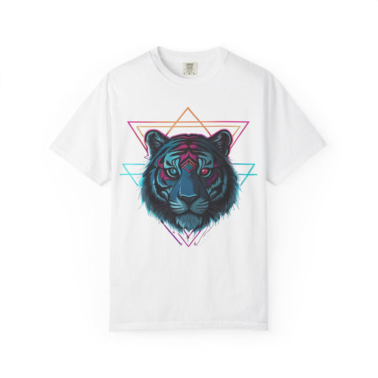 Vibrant Tiger Graphic Tee, Unique Unisex T-Shirt, Trendy Streetwear, Animal Lover Gift, Cool Summer Shirt