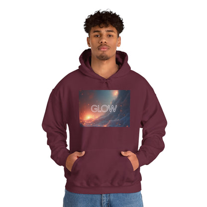 Glow Space Hoodie — Cosmic Typography Pullover