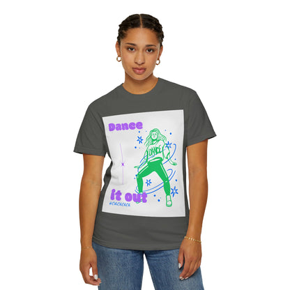 Dance It Out T-Shirt — Retro Neon Dance Graphic Tee