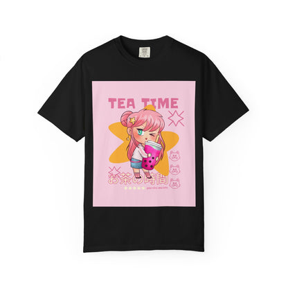 BobbaTea Time Cute Kawaii Anime Girl T-Shirt