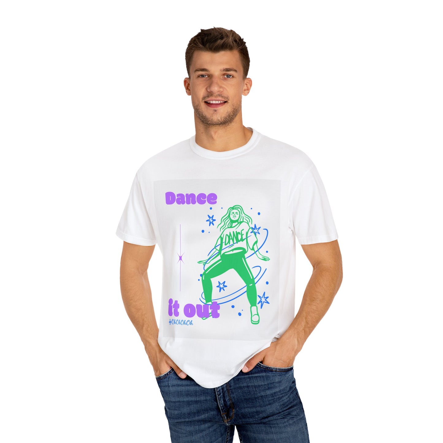 Dance It Out T-Shirt — Retro Neon Dance Graphic Tee