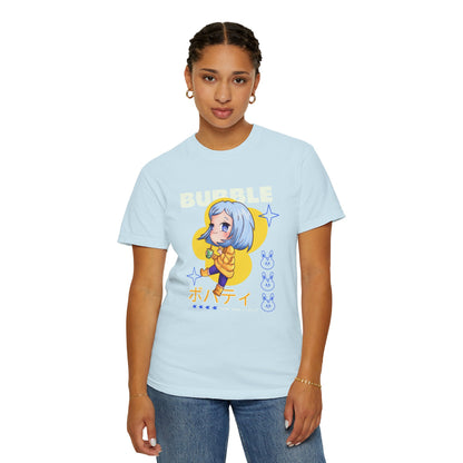 Boba Tea Anime Girl T‑Shirt — Cute Kawaii Graphic Tee with Japanese Text