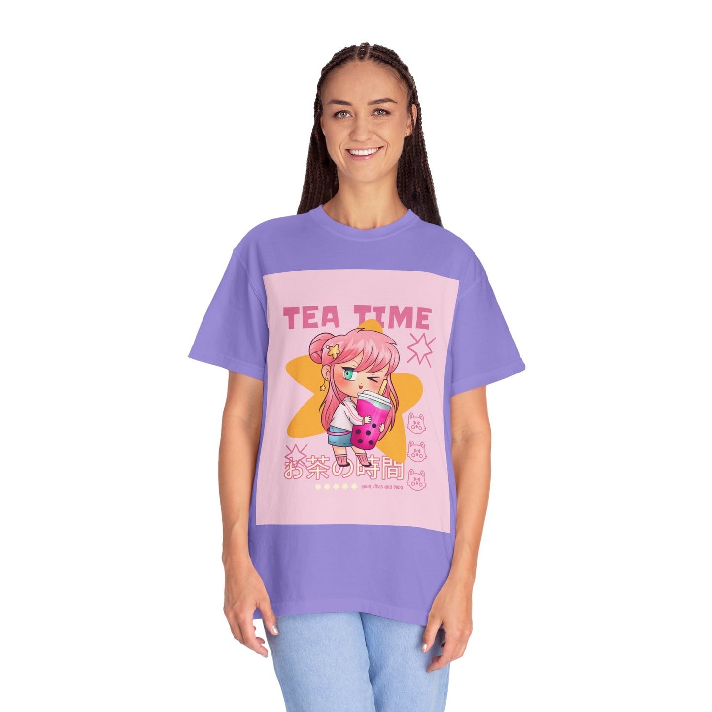 BobbaTea Time Cute Kawaii Anime Girl T-Shirt