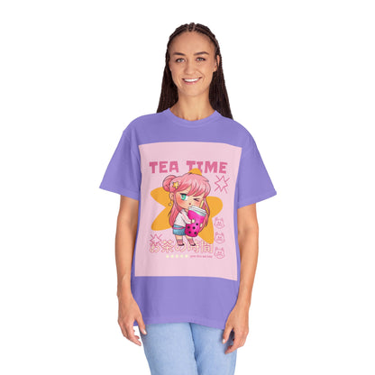 BobbaTea Time Cute Kawaii Anime Girl T-Shirt