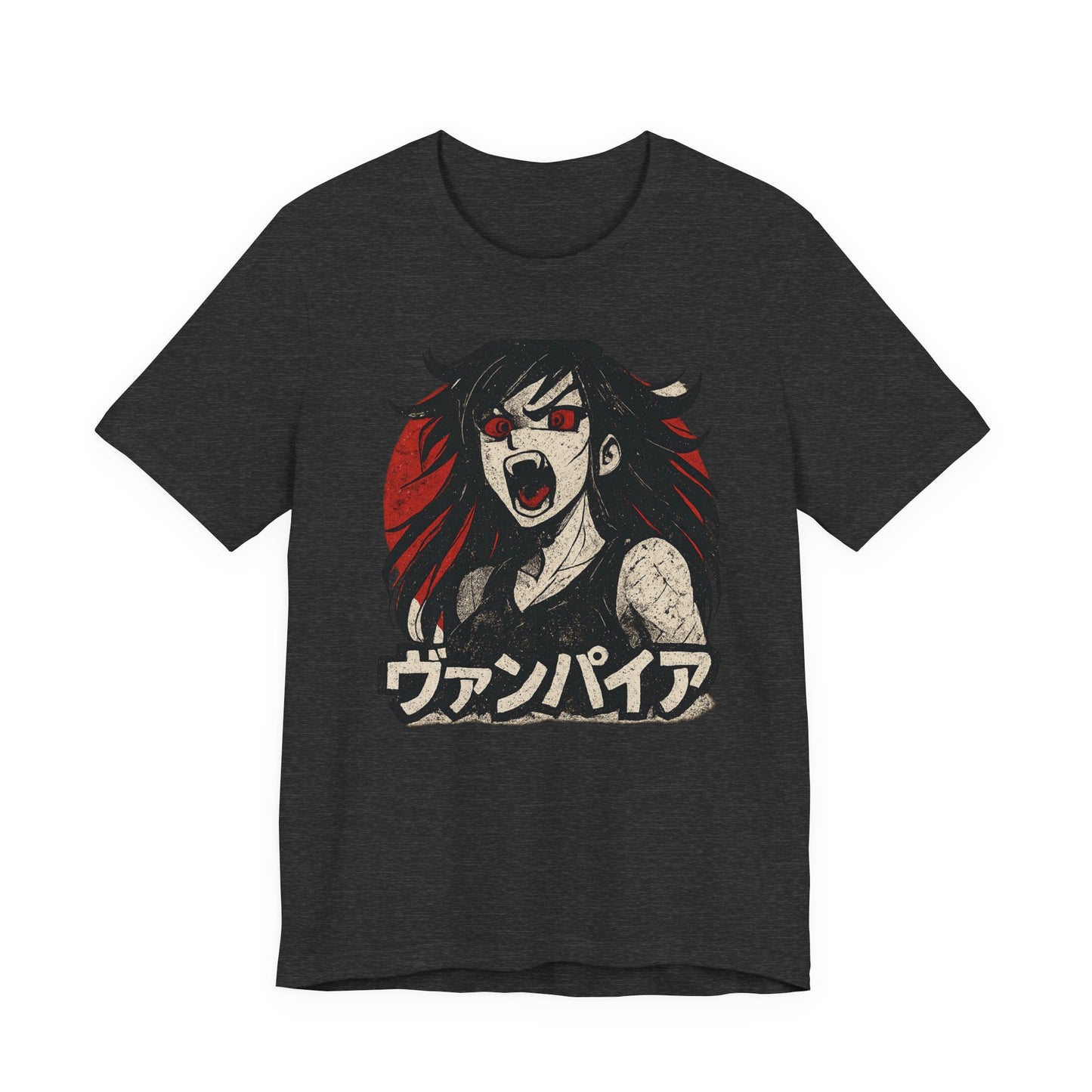 Vampire Graphic Tee, Unisex Jersey Short Sleeve T-Shirt, Anime Shirt, Gift for Anime Lovers, Halloween Costume, Horror Fan Apparel