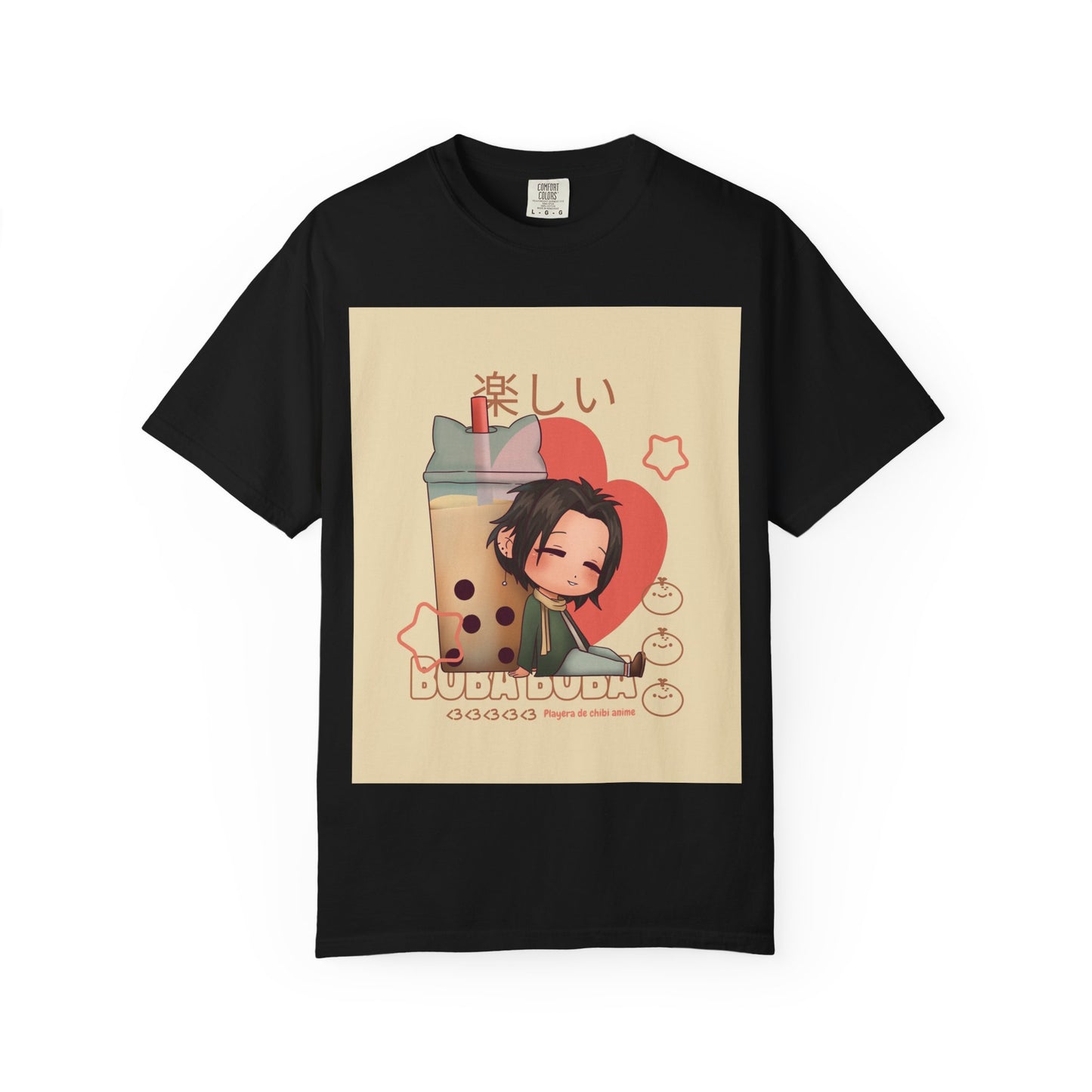Boba Lover Anime Tee — Kawaii Bubble Tea Shirt with Japanese Text